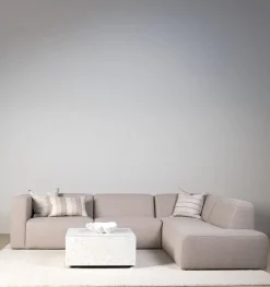 Modul öppen ände höger beige - 134x93x73 cm