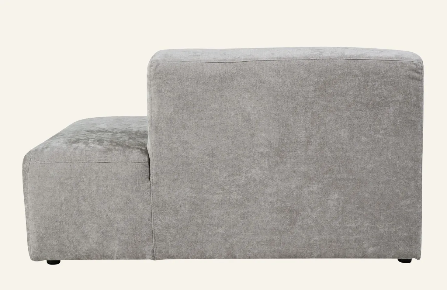Modul öppen ände höger grå - 134x93x73 cm