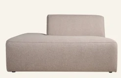 Modul öppen ände vänster beige - 134x93x73 cm