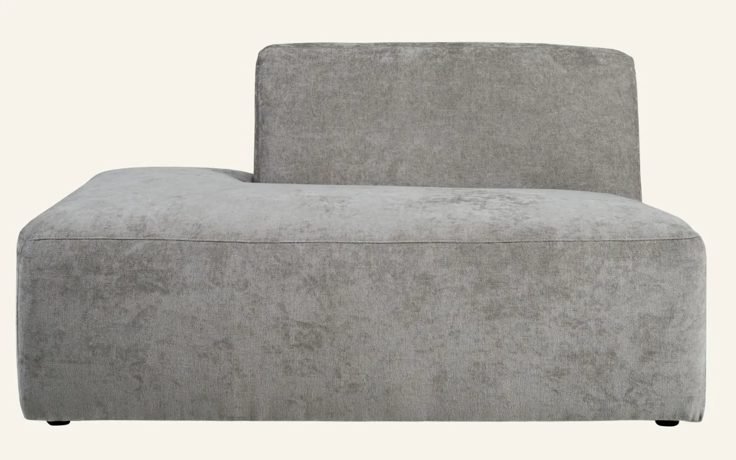 Modul öppen ände vänster grå - 134x93x73 cm