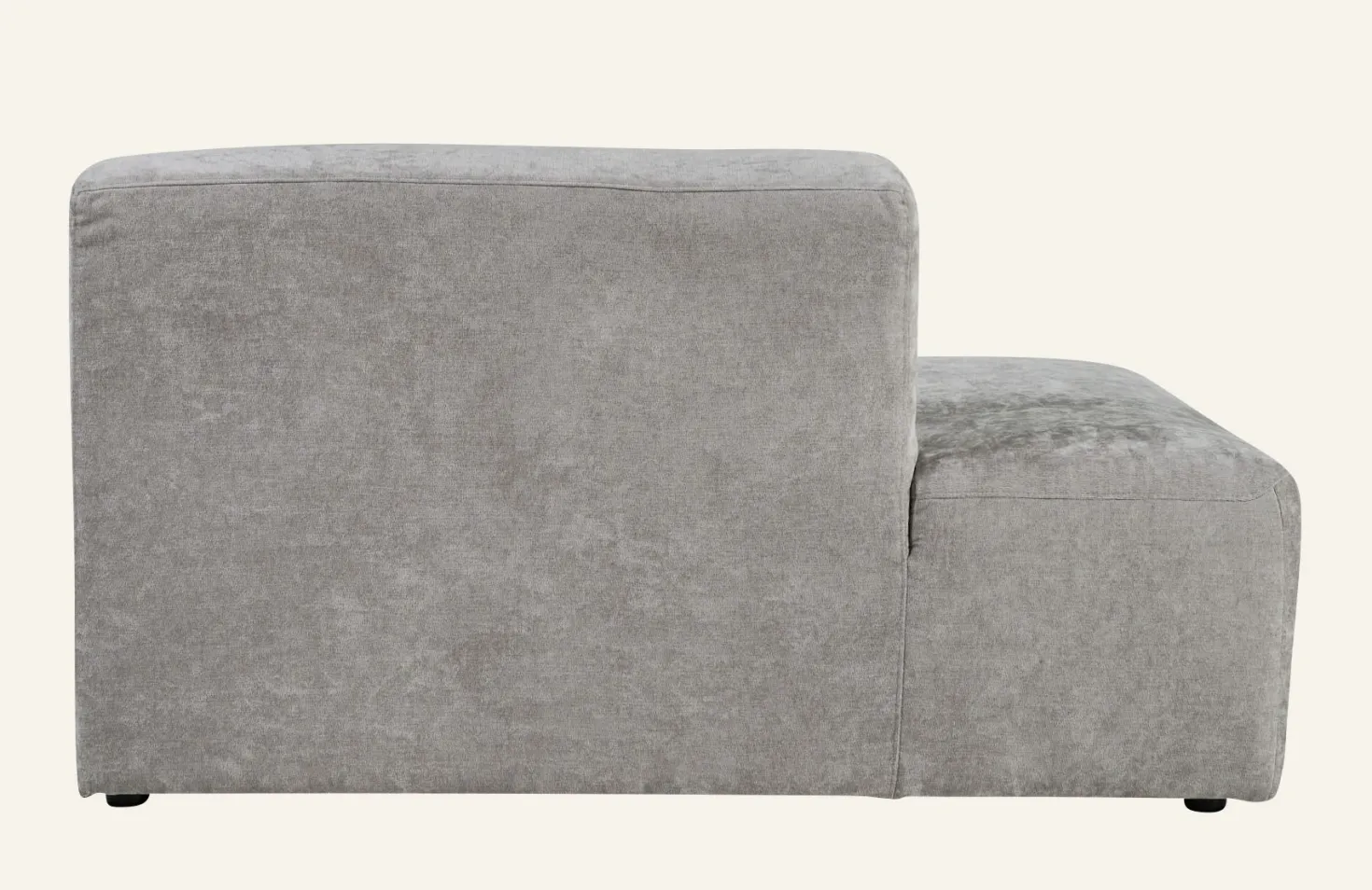 Modul öppen ände vänster grå - 134x93x73 cm