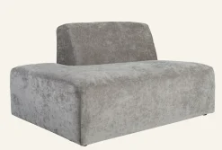 Modul öppen ände vänster grå - 134x93x73 cm
