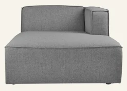 Modul schäslong höger grå - 154x114x73 cm
