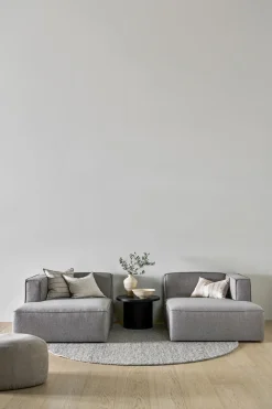 Modul schäslong höger grå - 154x114x73 cm