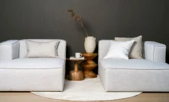 Modul schäslong höger natur - 154x114x73 cm