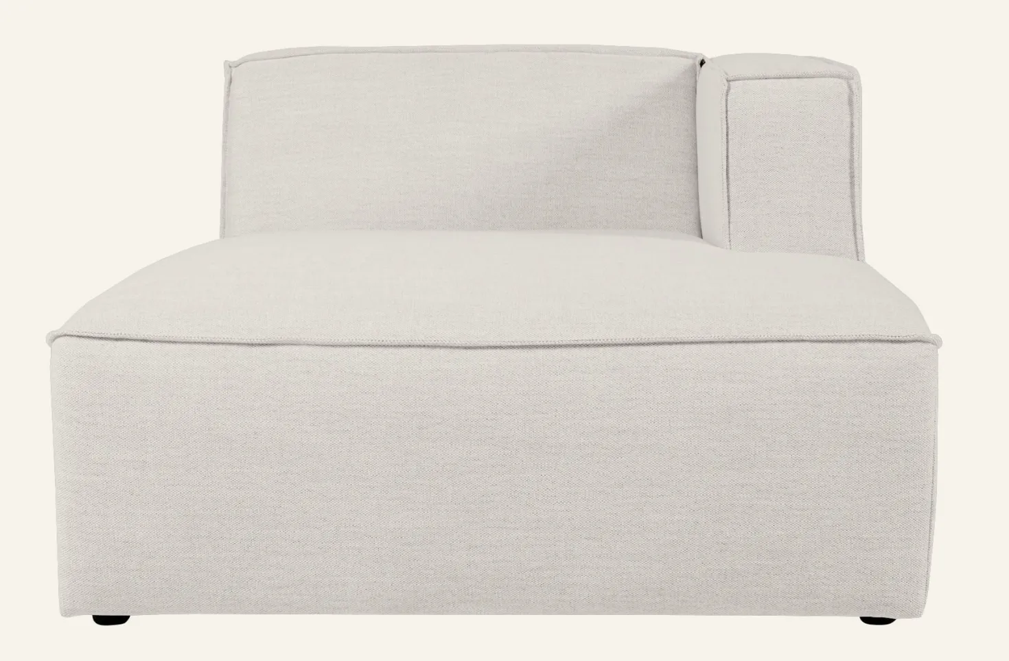 Modul schäslong höger natur - 154x114x73 cm
