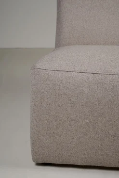 Modul schäslong vänster beige - 154x114x73 cm