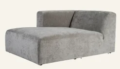 Modul schäslong vänster grå - 114x154x73 cm