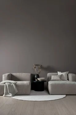 Modul schäslong vänster grå - 114x154x73 cm