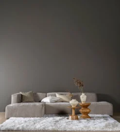 Modul schäslong vänster grå - 114x154x73 cm