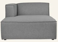 Modul schäslong vänster grå - 154x114x73 cm