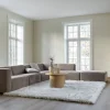 Modul 1,5-sits med vänster armstöd grå - 110x93x73 cm