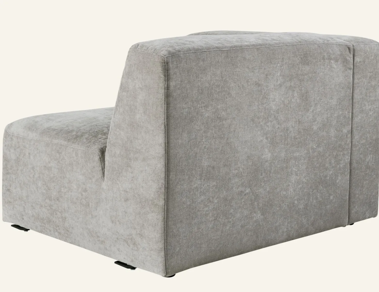 Modul 1,5-sits med vänster armstöd grå - 110x93x73 cm