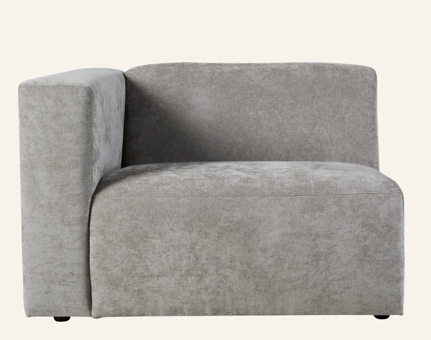 Modul 1,5-sits med vänster armstöd grå - 110x93x73 cm