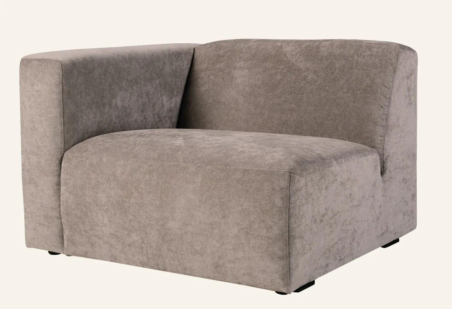 Modul 1,5-sits med vänster armstöd grå - 110x93x73 cm