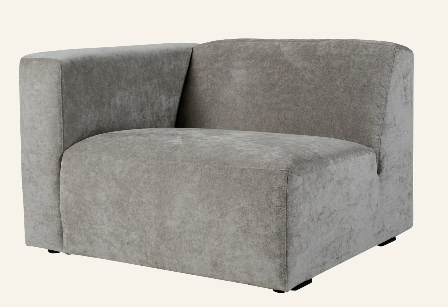 Modul 1,5-sits med vänster armstöd grå - 110x93x73 cm