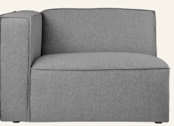 Modul 1,5-sits med vänster armstöd grå - 110x93x73 cm