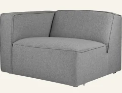Modul 1,5-sits med vänster armstöd grå - 110x93x73 cm