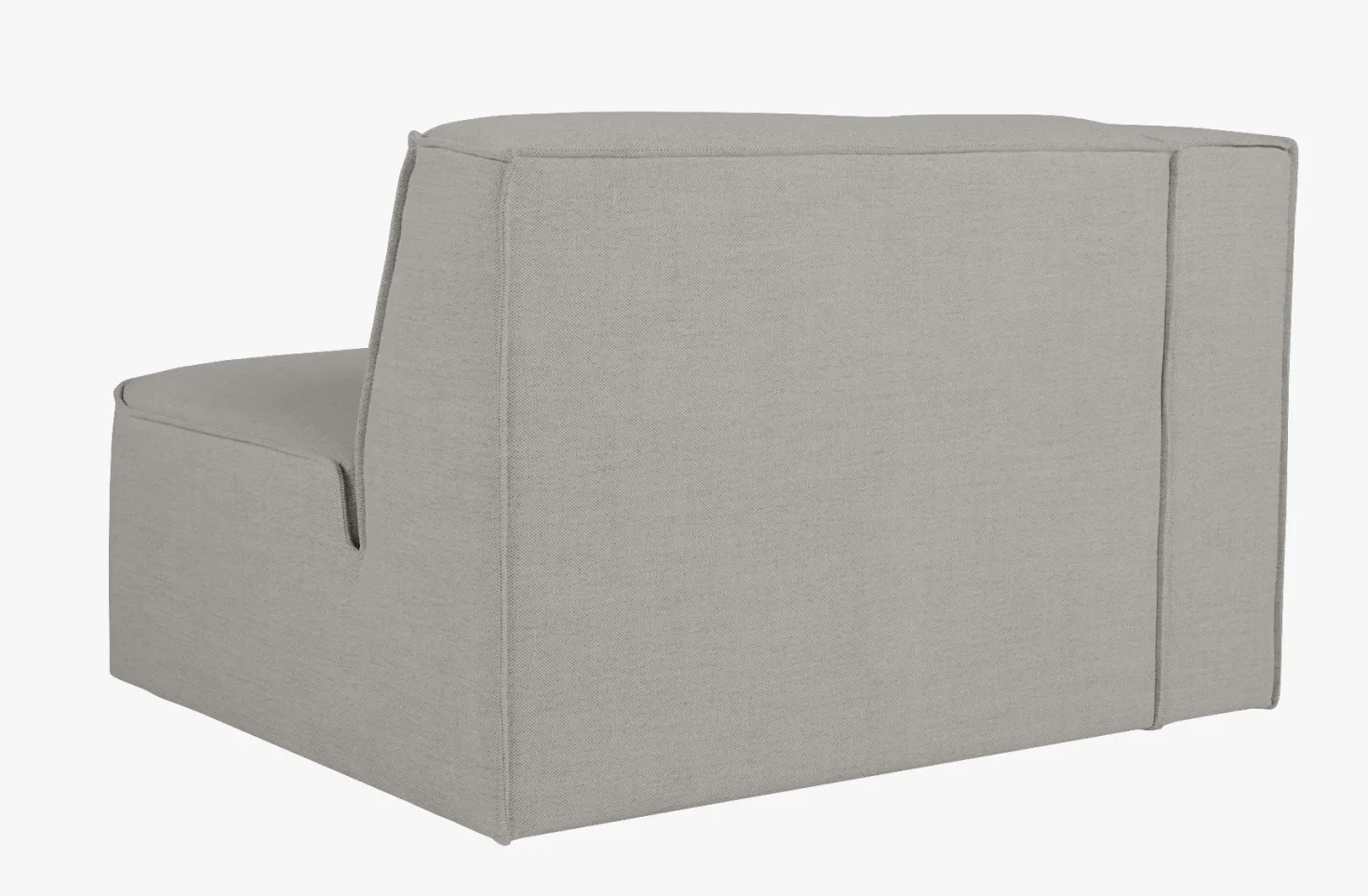 Modul 1,5-sits med vänster armstöd grå - 110x93x73 cm