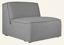 Modul 1,5-sits utan armstöd grå - 90x93x73 cm