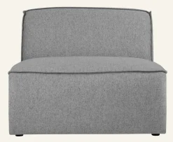 Modul 1,5-sits utan armstöd grå - 90x93x73 cm