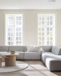 Modul 1,5-sits utan armstöd natur - 90x93x73 cm