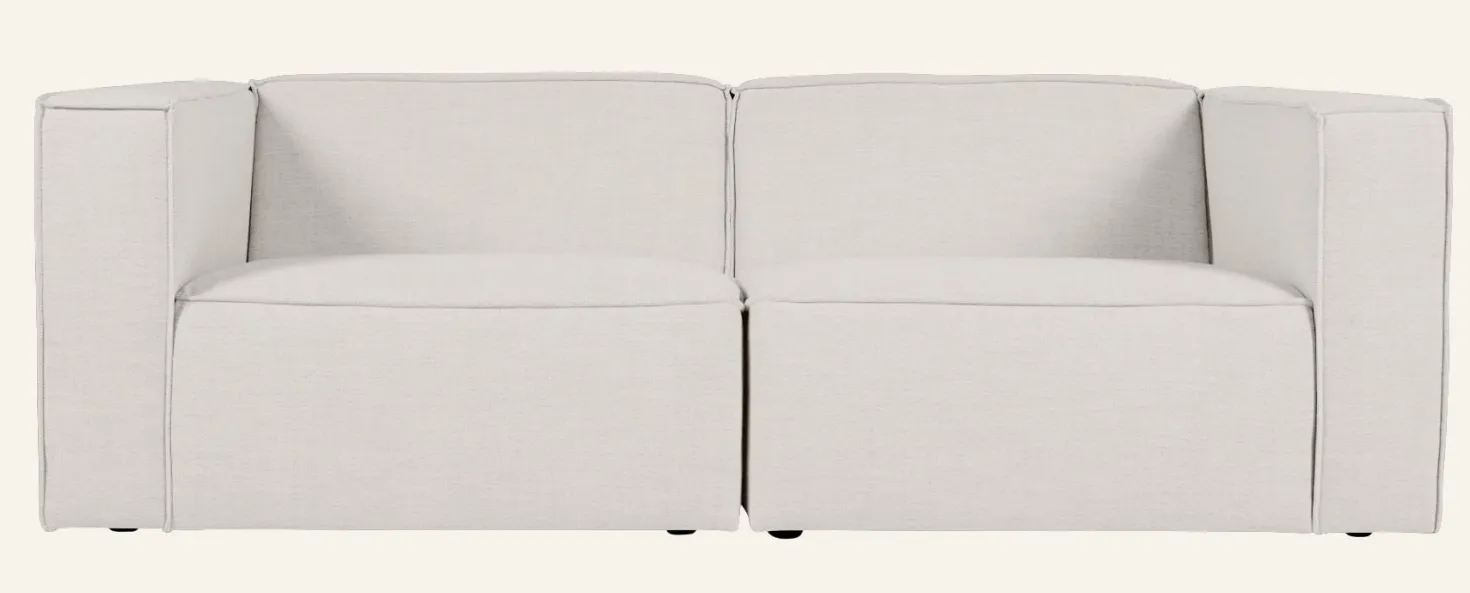 Modulsoffa 2 delar armstöd natur - 220x93x73 cm