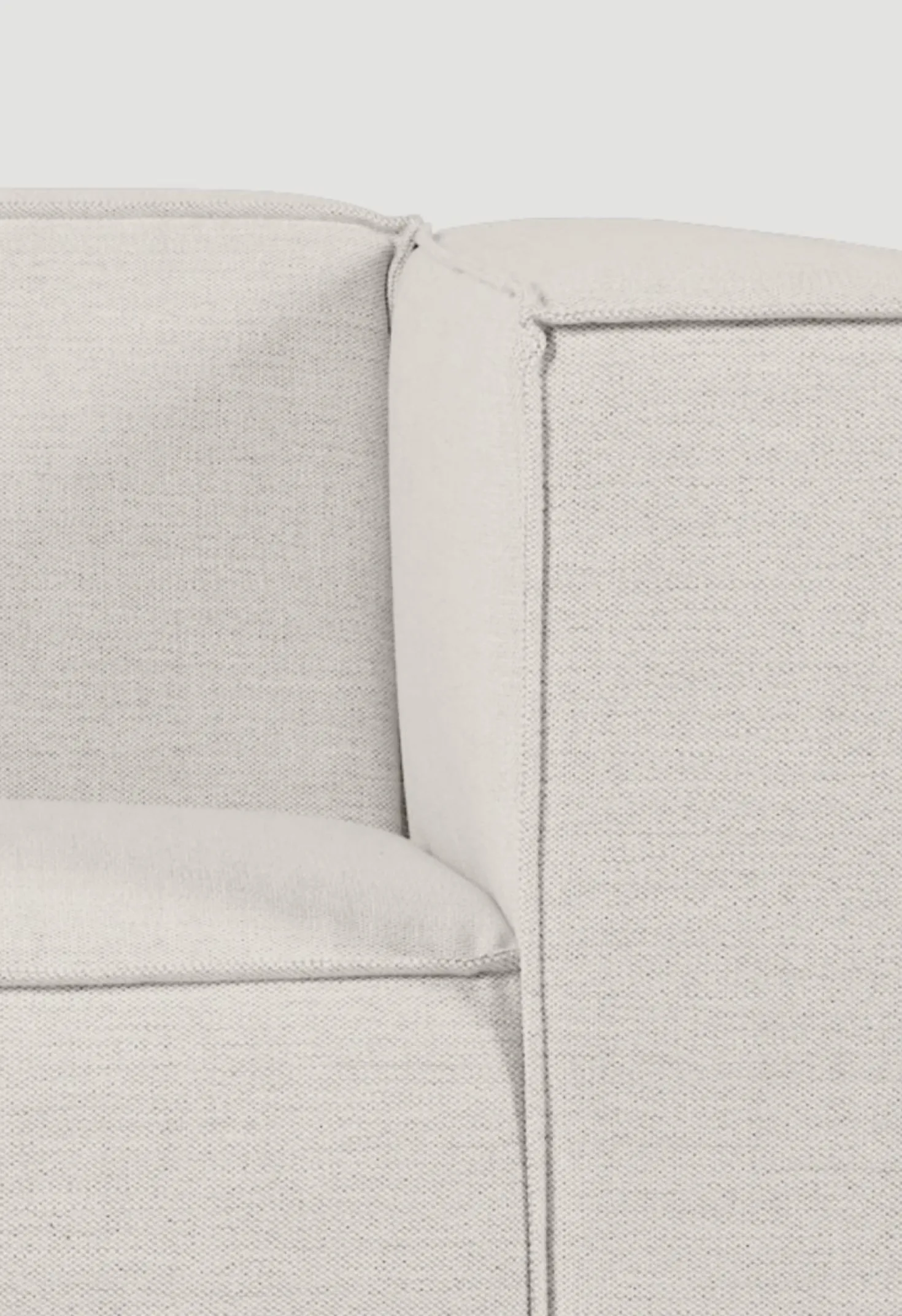Modulsoffa 2 delar armstöd natur - 220x93x73 cm