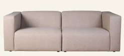 Modulsoffa 2 delar armstöd beige - 220x93x73 cm