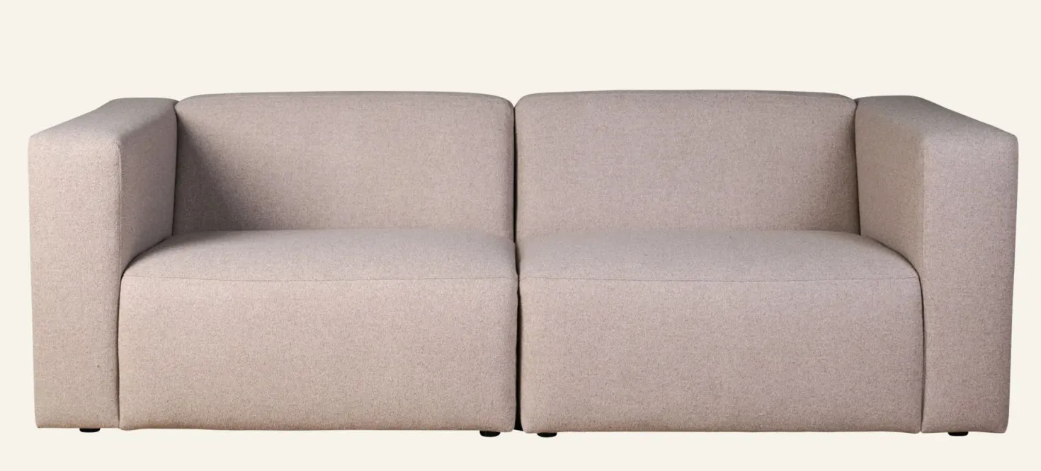 Modulsoffa 2 delar armstöd beige - 220x93x73 cm