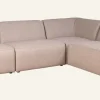 Modulsoffa 4 delar öppen ände höger beige - 293x227x73 cm