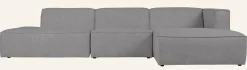 Modulsoffa 3 delar öppen ände vänster grå - 338x153x73 cm