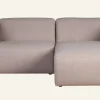 Modulsoffa 2 delar schäslong höger beige - 224x154x73 cm