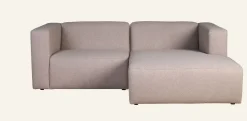 Modulsoffa 2 delar schäslong höger beige - 224x154x73 cm