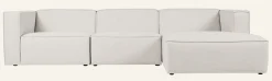 Modulsoffa 3 delar schäslong höger natur - 314x154x73 cm