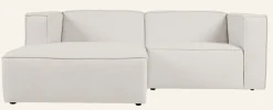 Modulsoffa 2 delar schäslong vänster natur - 224x154x73 cm