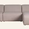 Modulsoffa 3 delar schäslong höger beige - 314x154x73 cm