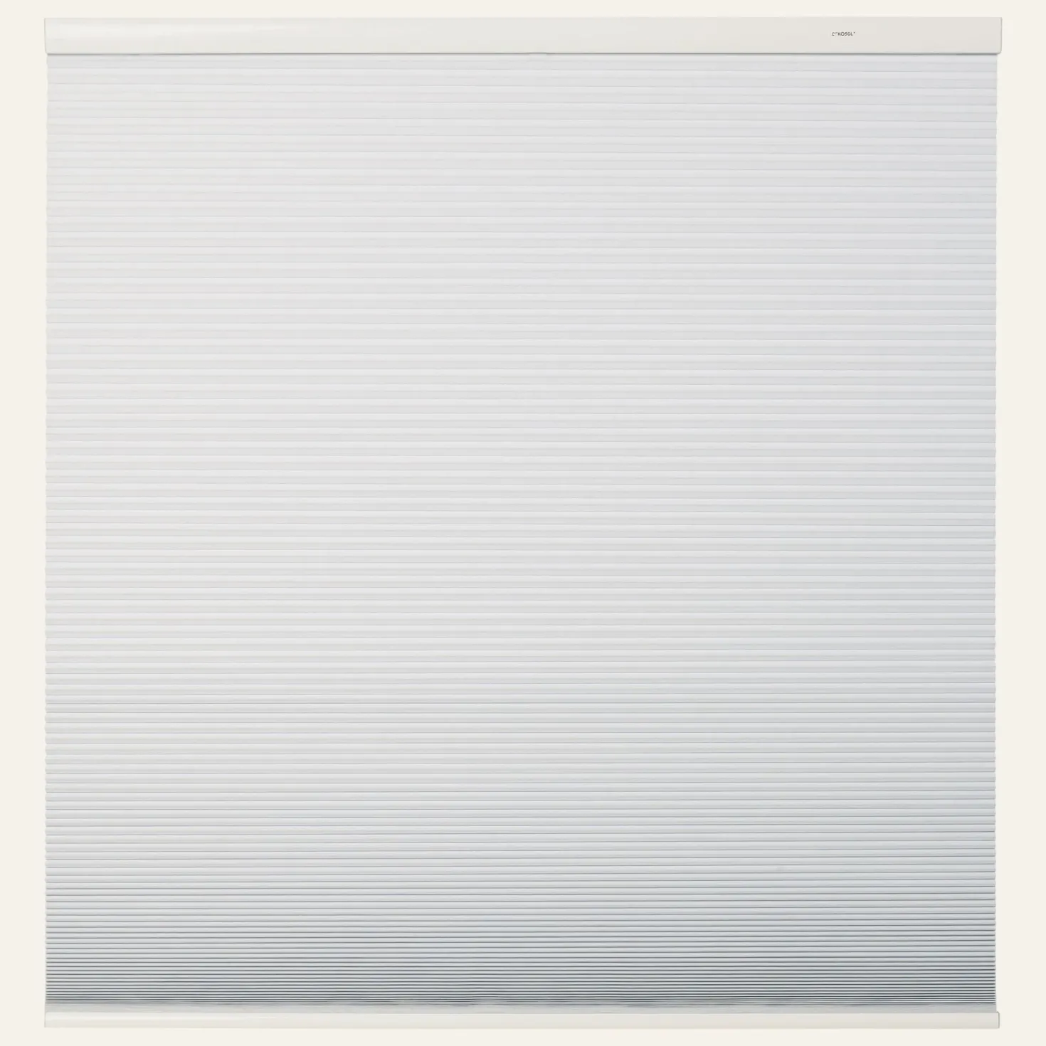 Mörkläggande dubbel plisségardin vit - 90x160 cm