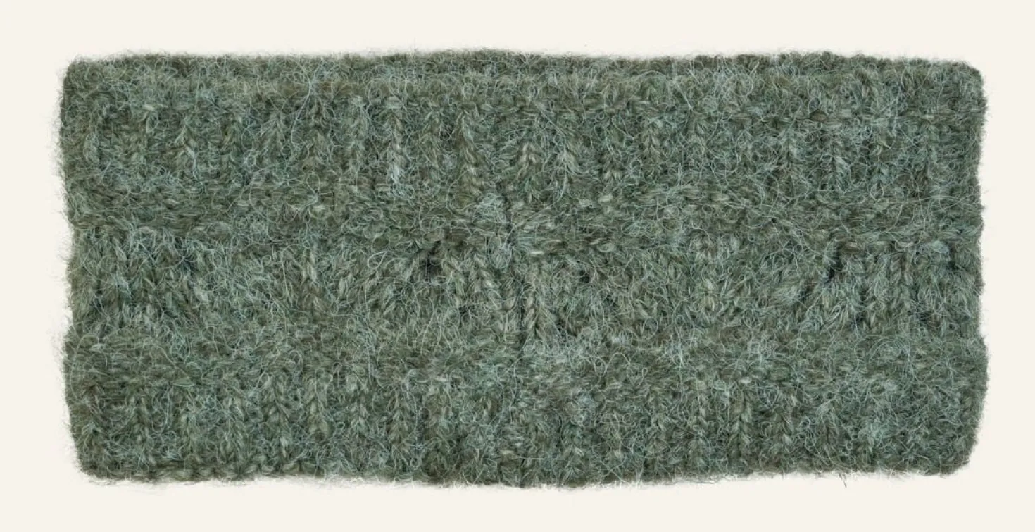 Pannband olivgrön - 11x23 cm