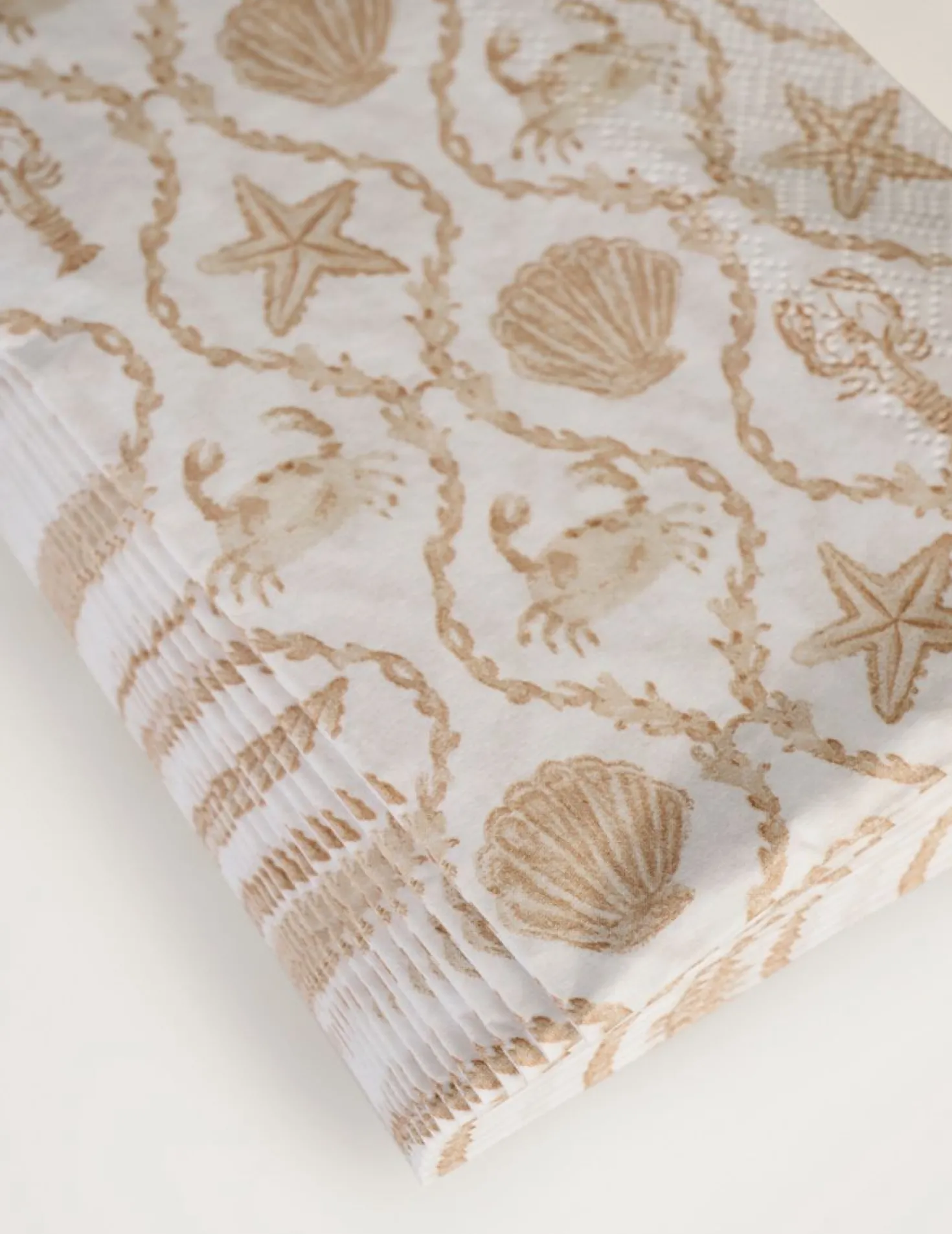 Pappersservetter beige - 33x42 cm