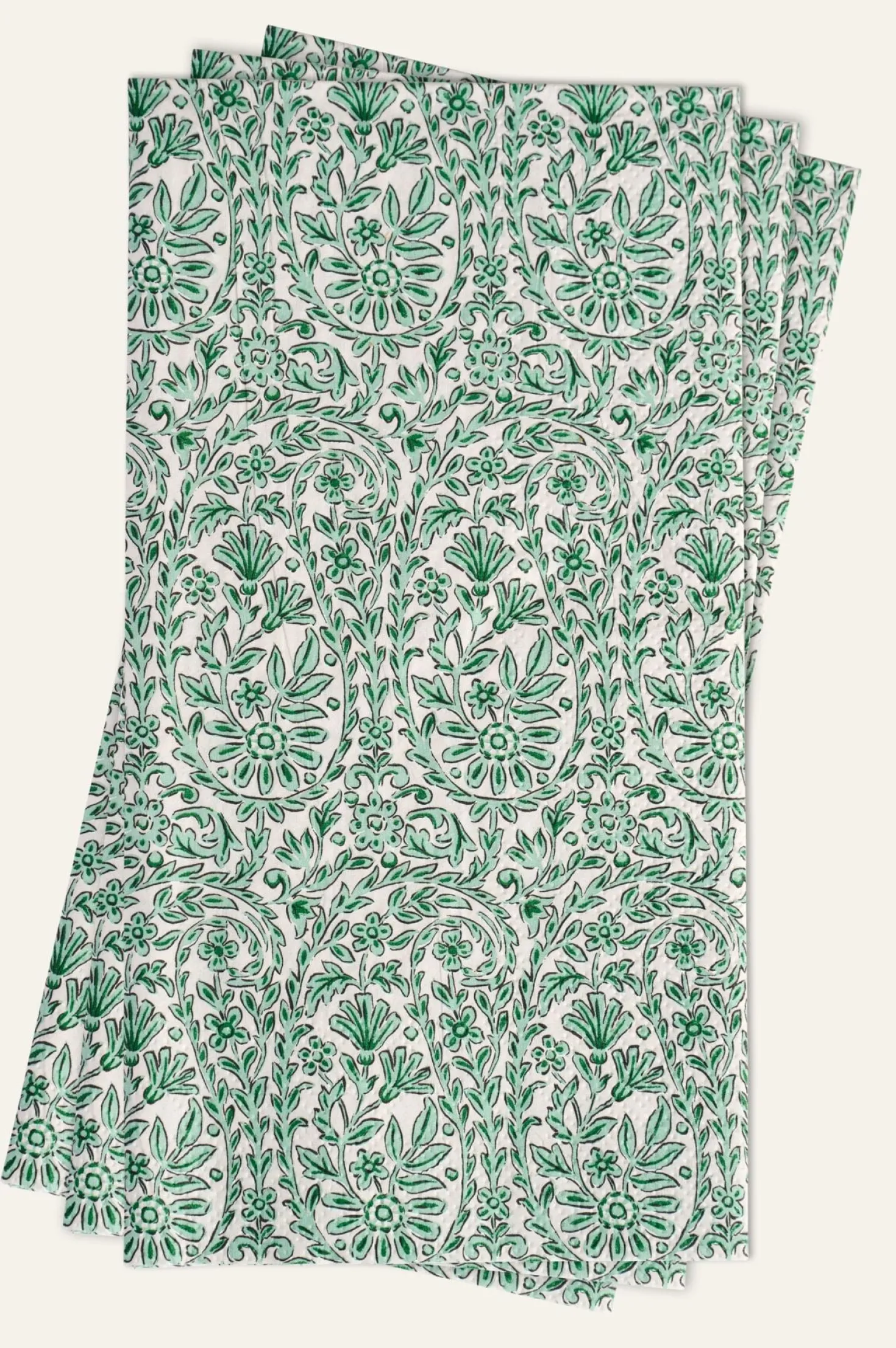 Pappersservetter grön - 33x42 cm