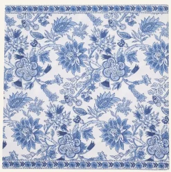 Pappersservetter multi/blå - 33x33 cm