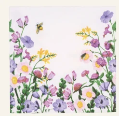 Pappersservetter multi/vit - 33x33 cm