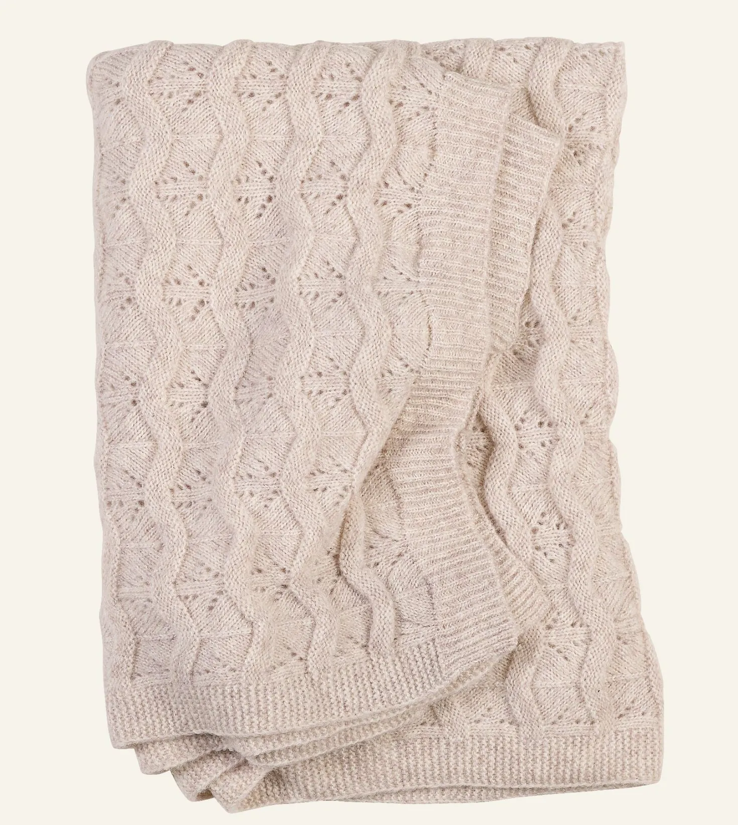 Pläd beige - 130x170 cm