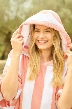 Poncho multi/rosa - one size