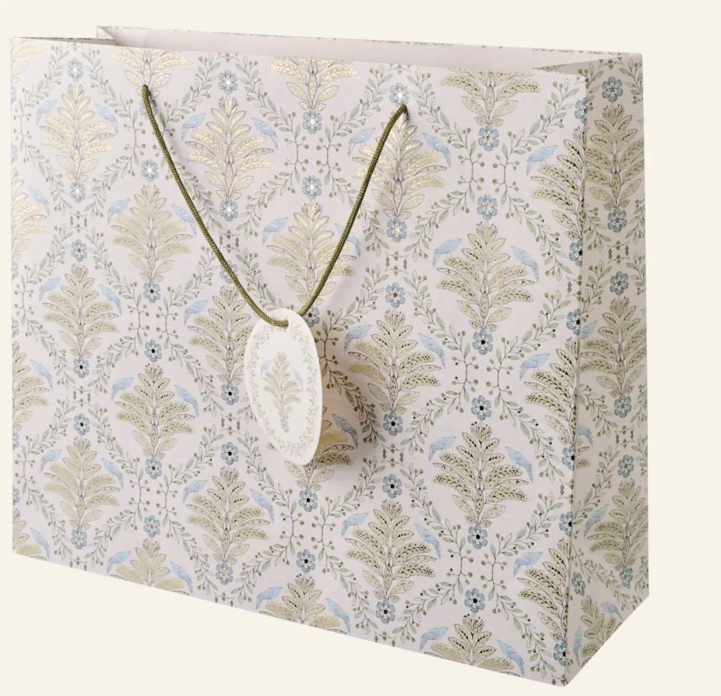 Presentpåse multi/blå - 36x42x14 cm