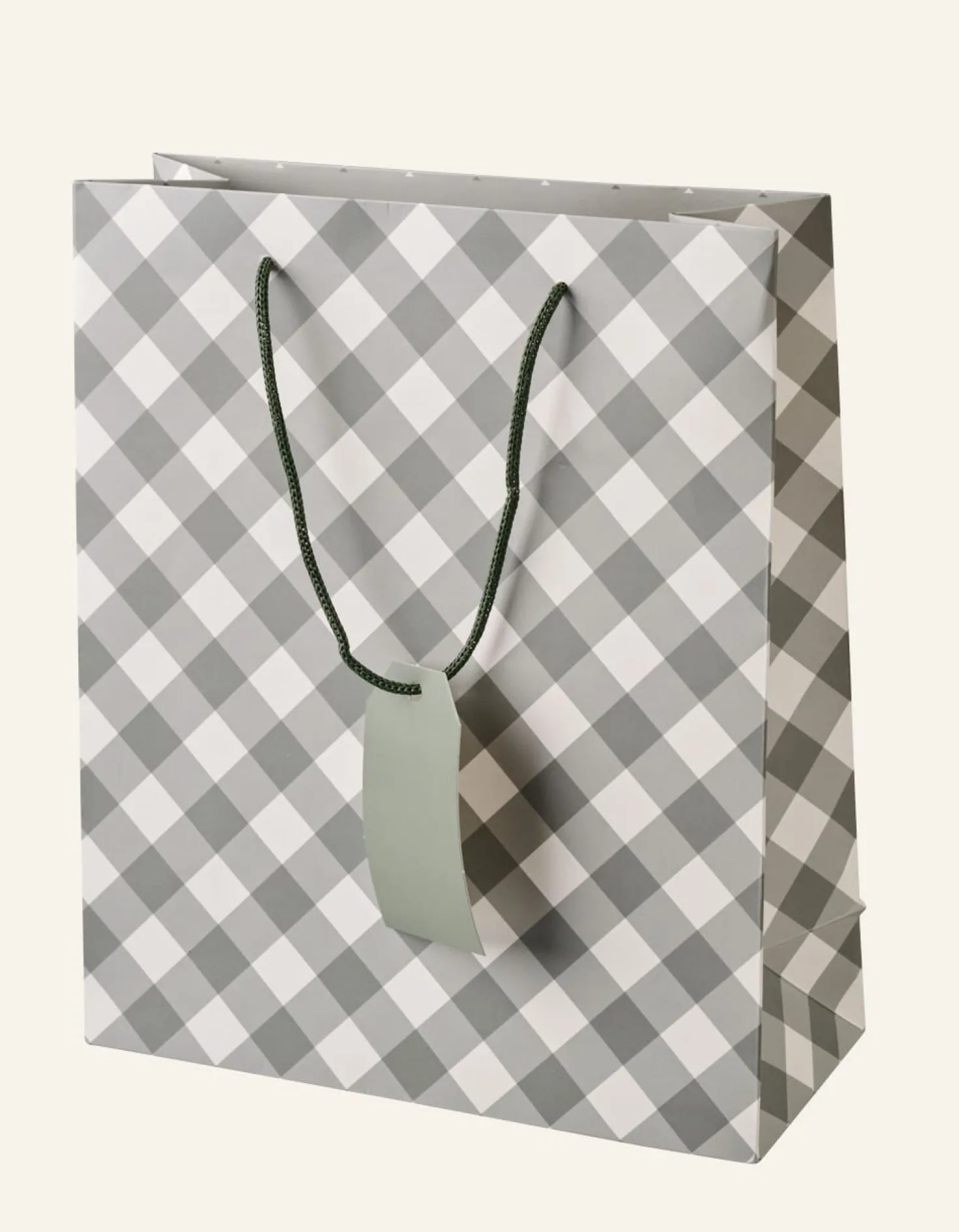 Presentpåse multi/grön - 24x29x10 cm