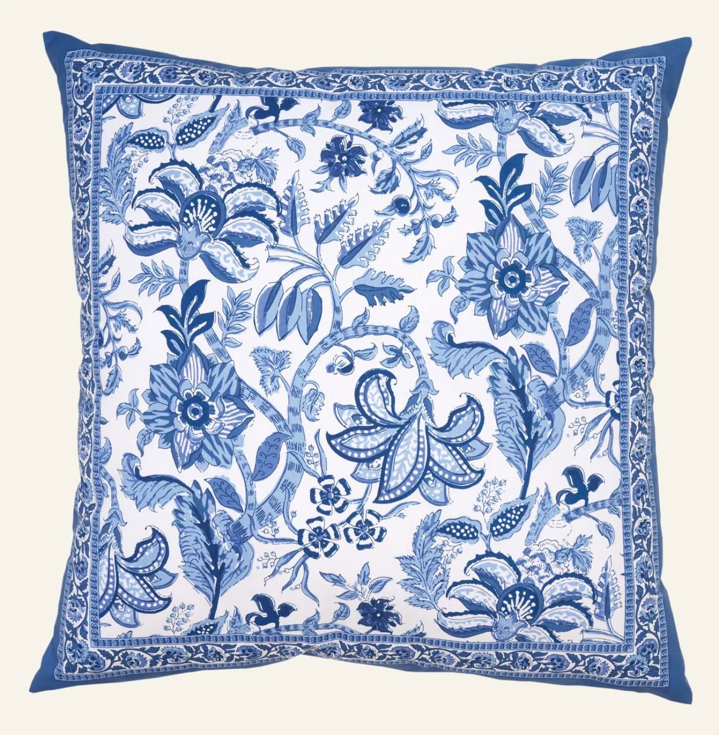 Prydnadskudde multi/blå - 60x60 cm