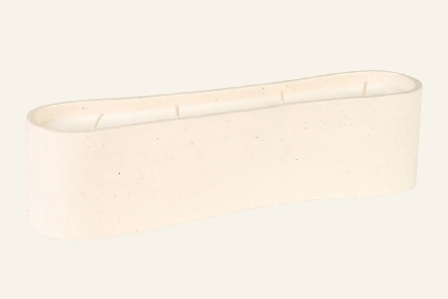 Prydnadsljus beige - 30,5x7,5x8 cm