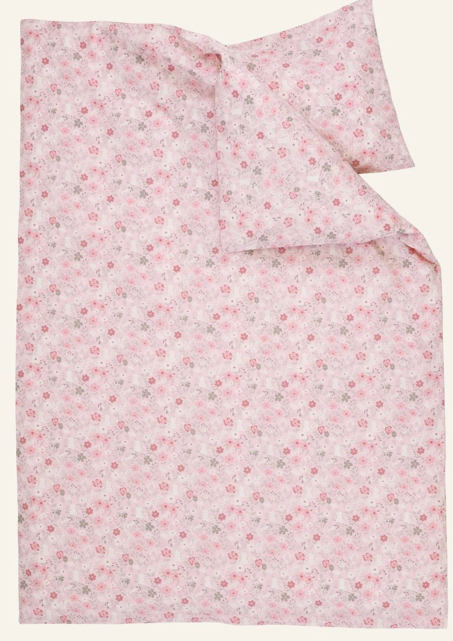 Påslakanset rosa - 100x130 cm